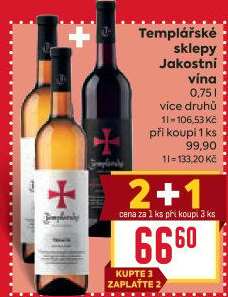 Vína Templářské sklepy Čejkovice