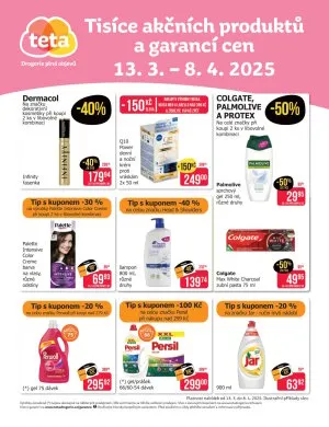 akční leták Teta drogerie 13.3.2025-8.4.2025