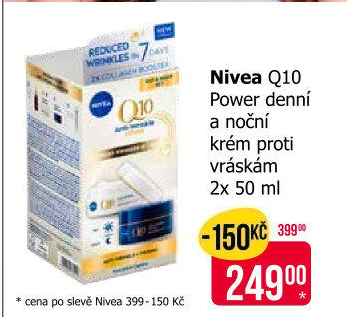 Balení krém denní a noční proti vráskám Q10 Power Nivea