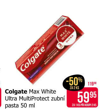 Pasta na zuby Max White Ultra Multiprotect Colgate