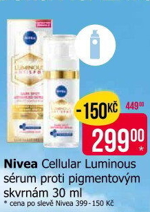 Sérum proti pigmentovým skvrnám Cellular Luminous Nivea