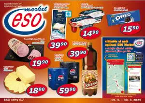 akční leták ESO MARKET 19.3.2025-30.3.2025