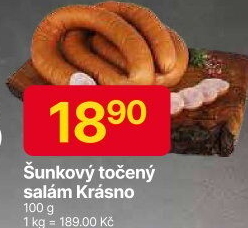 Salám šunkový točený Krásno