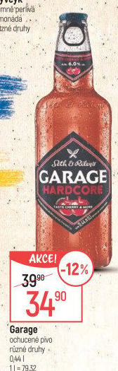Pivo ochucené Garage