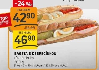 Obložená bageta