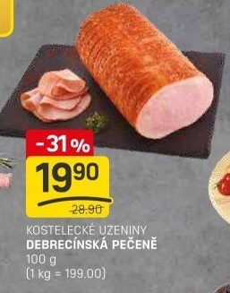Pečeně debrecínská Kostelecké uzeniny