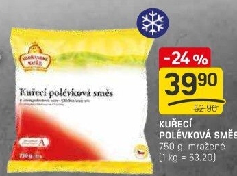 Směs kuřecí polévková mražená Vodňanské kuře