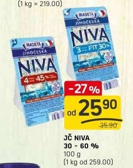 Sýr Niva Jihočeská Madeta