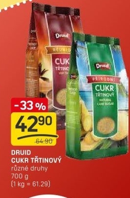 Třtinový cukr Druid