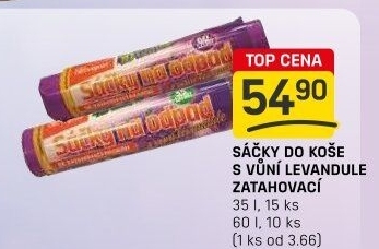 Zatahovací pytle s vůní 35 l Vipor