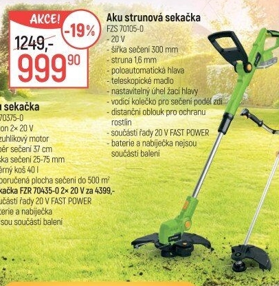 Aku strunová sekačka Fieldmann FZS701050