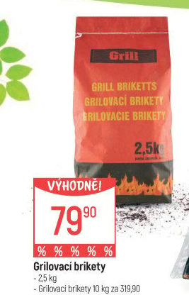 Brikety grilovací