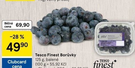 Borůvky Tesco Finest