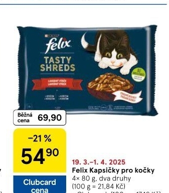 Kapsičky pro kočky Felix Purina