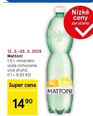 Ochucená voda Mattoni
