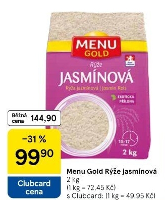 Rýže jasmínová Menu Gold