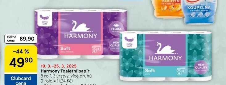 Toaletní papír 3vrstvý Harmony