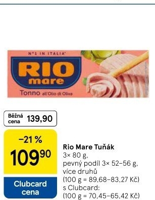 Tuňák Rio Mare