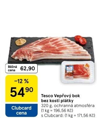 Vepřový bok bez kosti Tesco