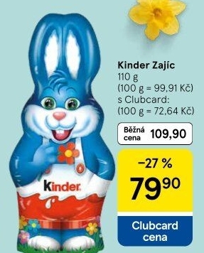 Čokoládový zajíc Kinder