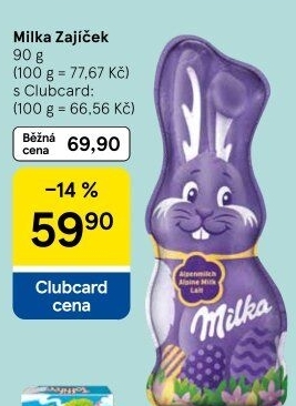 Čokoládový zajíc Milka