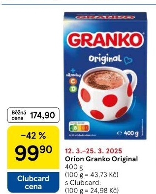 Instantní kakao Granko Orion