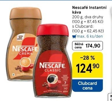 Instantní kávy Nescafé