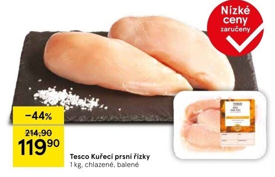 Kuřecí prsní řízky Tesco