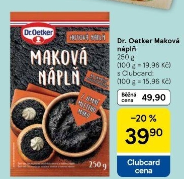 Náplň Dr. Oetker