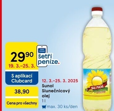 Slunečnicový olej Sunol