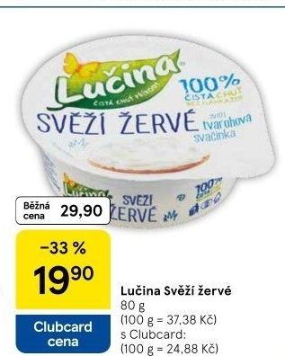 Svěží žervé Lučina