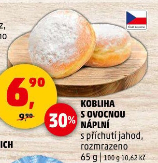 Kobliha s ovocnou náplní