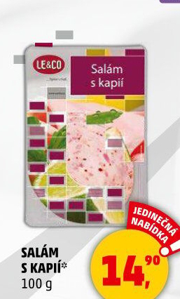 Salám s kapií LE&amp