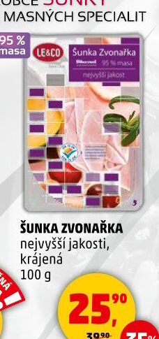 Šunka Zvonařka nejvyšší jakosti LE&amp