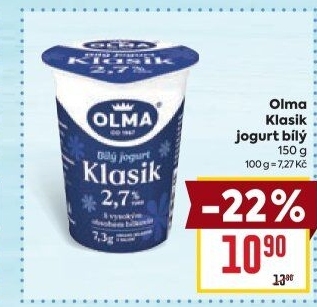 Bílý jogurt Klasik Olma