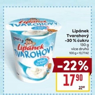 Dezert Lipánek tvarohový Madeta