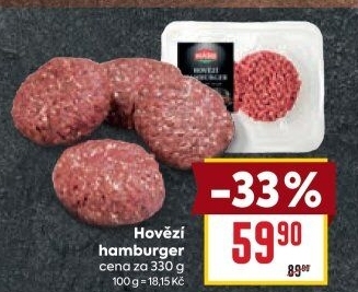Hovězí hamburger Maso Příbram