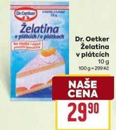 Plátková želatina Dr.Oetker