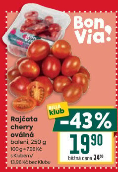 Rajčata cherry Billa Bonvia