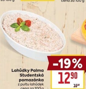 Studentská pomazánka Lahůdky Palma
