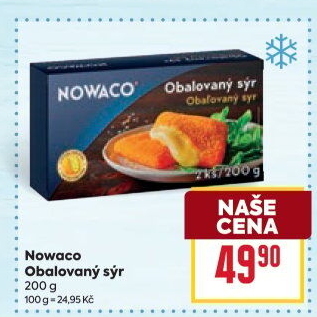 Sýr obalovaný mražený Nowaco