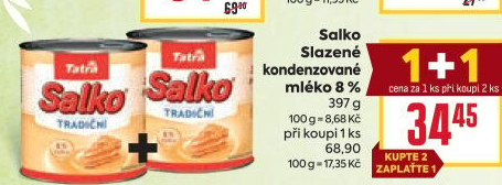 Mléko kondenzované Salko Tatra