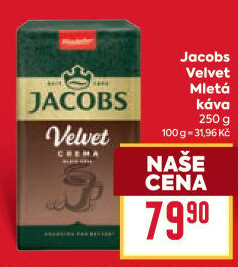 Mletá káva Jacobs Velvet Crema