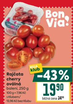 Rajčata cherry Billa Bonvia