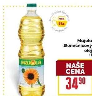 Slunečnicový olej Majola