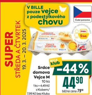 Vejce z podestýlky M Srdce Domova