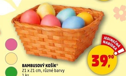 Košík bambusový