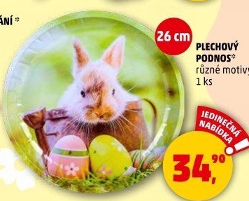Plechový podnos