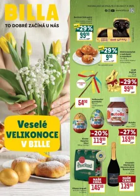 akční leták BILLA 19.3.2025-1.4.2025