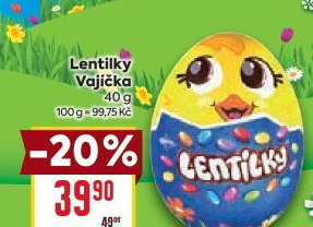 Čokoládové vajíčko s lentilkami Orion